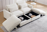 HARMONY 86" Sofa Loveseat with 2 Ottomans