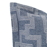 Indoor/Outdoor Puff Ottoman Cover & Cushion Syros Denim