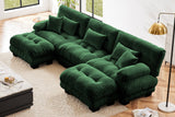 CLOUDIES 134" Sofa 3 Seater with 2 Ottoman