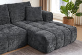 ELARA 108" Chenille Right Chaise Sofa