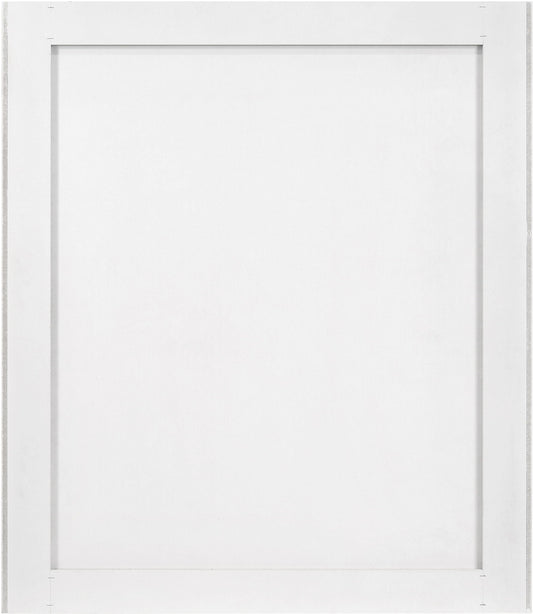 Modernist - Mirror With Stainless Steel Base - White