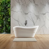 Kahl Series 5.58 ft. Freestanding Bathtub in White
