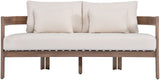 Newport - Water Resistant Fabric 65" Upholstered Outdoor Patio Loveseat