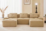 CORDELIA 117" 3-Seater Sofa with 2 Ottomans