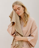 Beige waffle towel set (3 pcs)