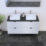 Nicole 4S 120 Double Sink Floating Bathroom Vanity