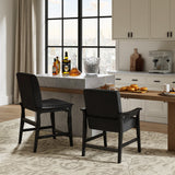 Leo Modern Upholstered Counter Stool quick shift to Dining Chair