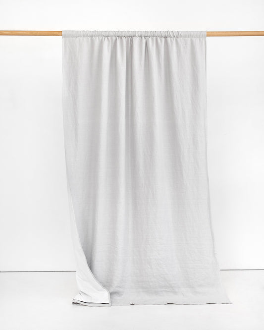 Blackout linen curtain panel (1 pcs) in Light gray