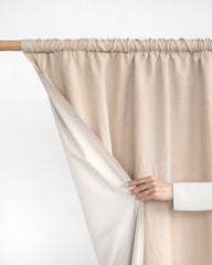 Blackout linen curtain panel (1 pcs) in Natural linen