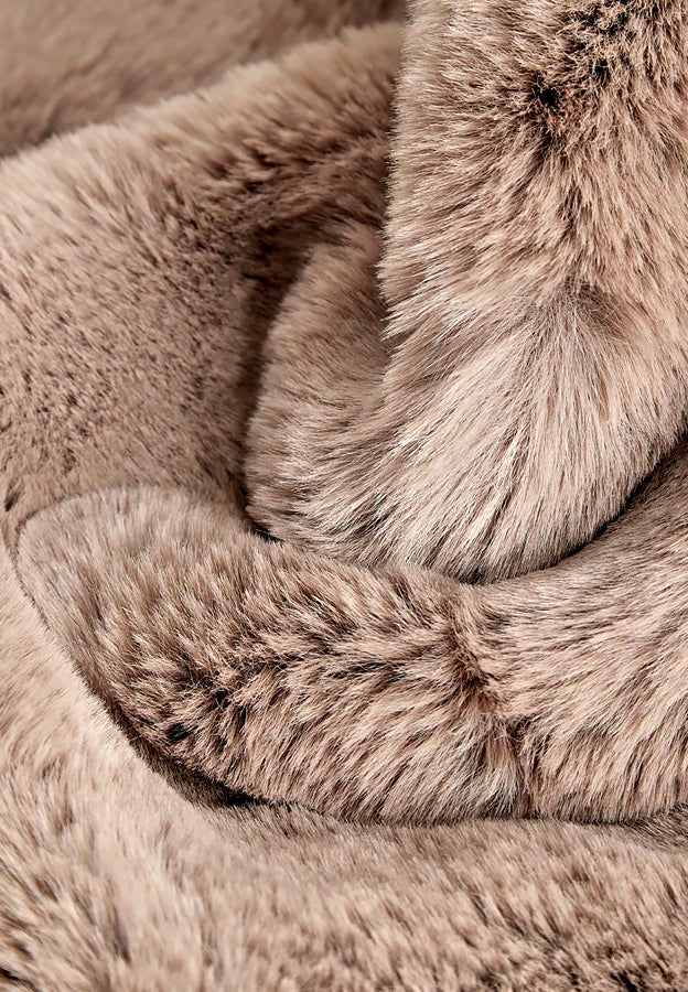 Bliss Weighted Faux Fur Chinchilla Throw