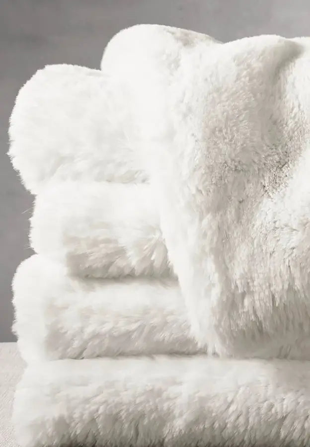 Bliss Weighted Faux Fur Chinchilla Throw