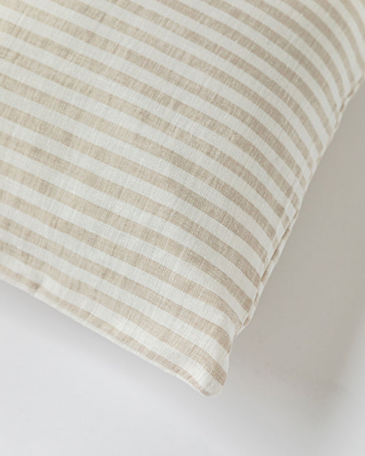 Body pillowcase in Striped in natural