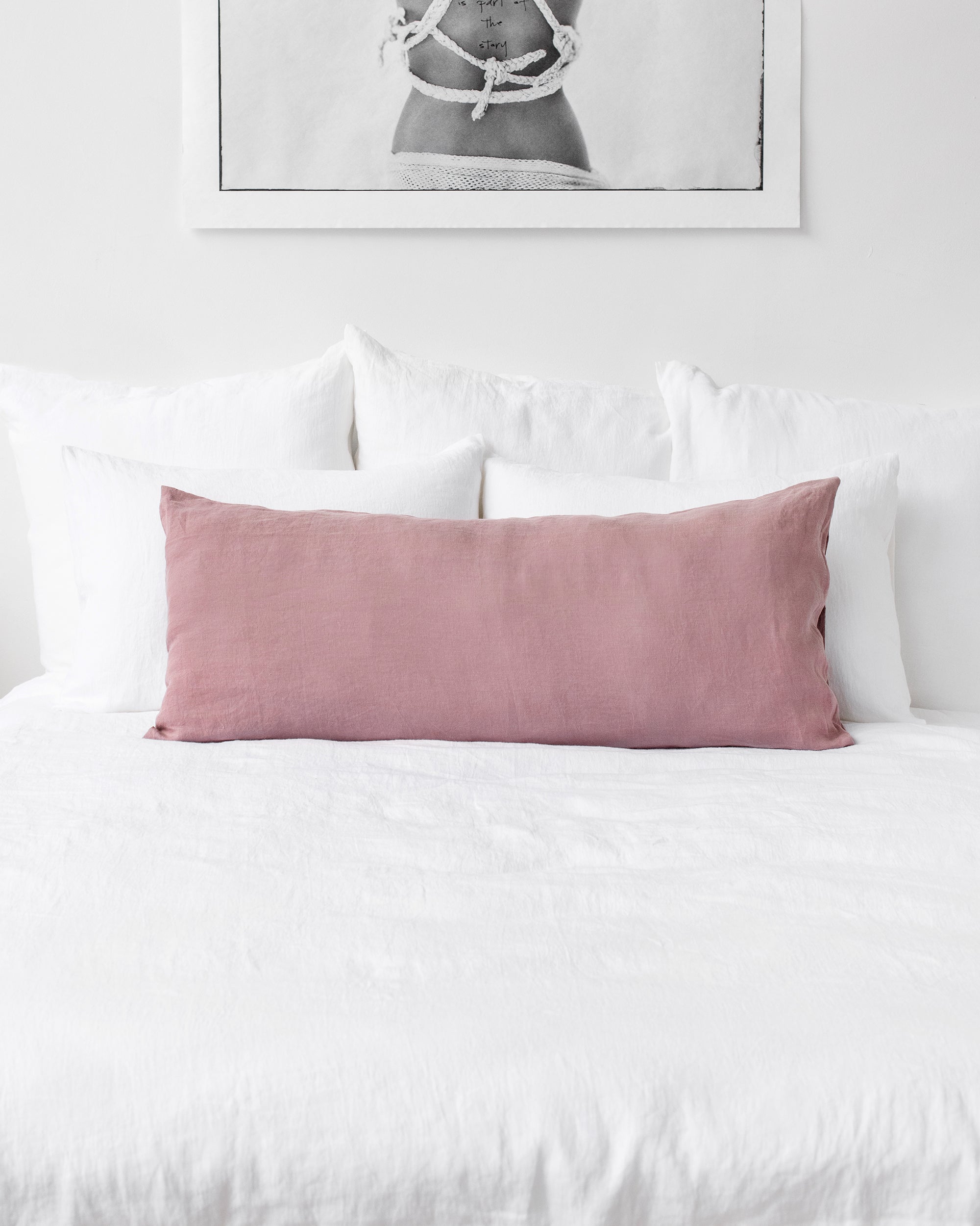 Body pillowcase in Woodrose