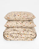 Botanical print linen duvet cover set (3 pcs)