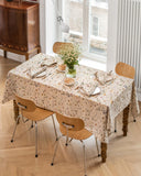 Botanical print linen napkin set of 2