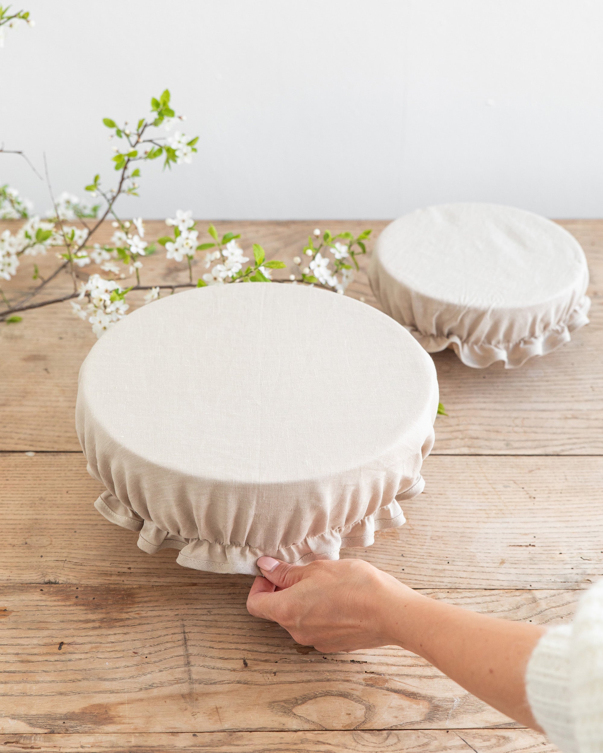 Natural bowl cover set of 2