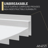 Stellar Series 76 in. x 45-48 in. Sliding Frameless Shower Door with Alcove Shower Base - Multiple Finishes