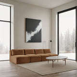 Shaggy - Fabric 4 Seat Modular Armless Sofa