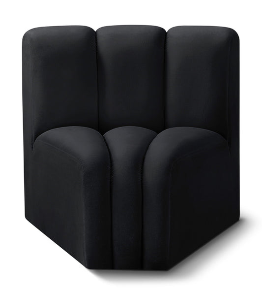 Arc - Velvet Curved Corner Chair