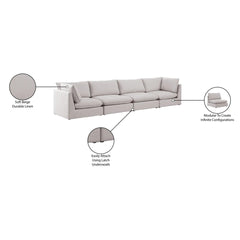 Mackenzie Linen Textured 160" Modular Sofa