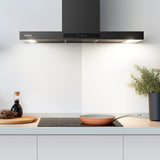 CIARRA 90cm Smart Wall Mount Cooker Hood Wifi & Touch Control CBCB9102P-OW