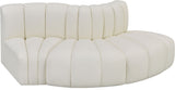 Arc - Faux Leather 3 Piece Modular Sofa