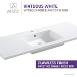 Conques 48 in. W x 20 in. H Bathroom Vanity in Rich Brown