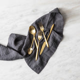Velo Brushed Gold 20pc Flatware Set