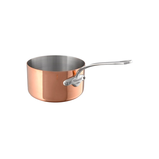 Mauviel M'Heritage 150 S Copper Sauce Pan With Cast Stainless Steel & Helper Handle, 3.4-Qt