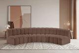 Arc - Faux Leather 5 Piece U-Shaped Modular Sofa