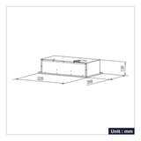 CIARRA 52cm Canopy Integrated Cooker Hood CBCB5913A-B