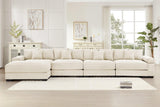 DESEO 170" 4-Seater Sofa with 1 Ottoman