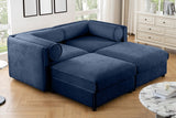 HARMONY 75" Loveseat with 2 Ottomans