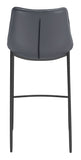 Magnus Barstool (Set of 2) Dark Gray & Black