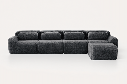 MELLOW 149" 4-Seater Sofa with 1 Ottoman