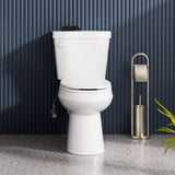 12 inch 2-pieces 1.28 GPF Siphon Ceramic Toilet in White Soft Close Seat with ADA height Included