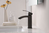 ANZZI Fifth Elegant Vessel Sink Faucet (9.2" H), Single Hole, WaterSense Certified, Rhino Alloy Solid Brass, Various Finishes