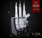 (UAE ONLY) Gun Whiskey Decanter - 3 Gun Decanter with Glass AR-15, AK-47 and Rifle - Gun Gifts for Men - Whiskey Decanter Set