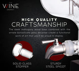 Swordfish & Sailfish Wine & Whiskey Decanter Dispenser and 4 Liquor Glasses