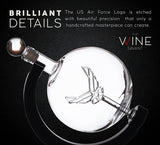 Airforce Whiskey Decanter Set with 4 Liquor Glasses
