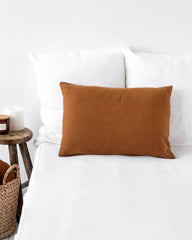 Cinnamon linen pillowcase