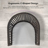 PURPLE LEAF Counter Stools Bar Stools Rattan Bar Stools Wicker Bar Chairs Woven Aluminum Barstools with Back and Cushions