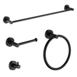 ANZZI Modern 4-Piece Bathroom Hardware Set, RHINO ALLOY Certified Stainless Steel & Zinc, Complete Wall Mount Installation, Multiple Finishes