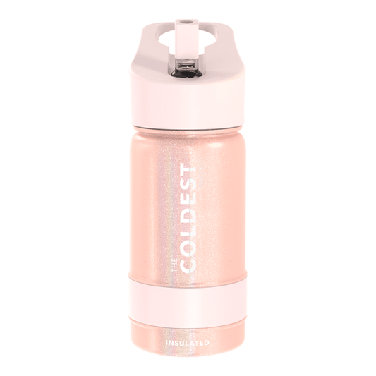 Sports Water Bottle Forever Pink Glitter