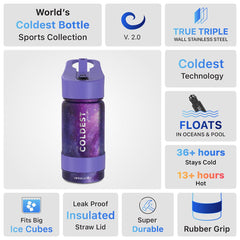 Sports Water Bottle Astro Purple