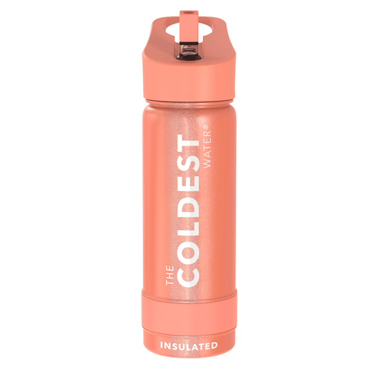 Water Bottle Pink Froze Glitter