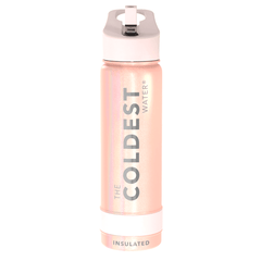 Sports Water Bottle Forever Pink Glitter