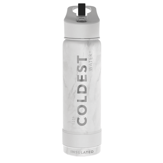 Sports Water Bottle Carrara Marble