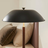 Cosmiclume Black Umbrella Shaped Table Lamp - Walnut - Bronze