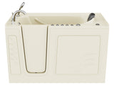 ANZZI Nimbus Series 30 in. L x 59 in. W Dual Jetted Bathtub in Biscuit with Microbubbles Jet